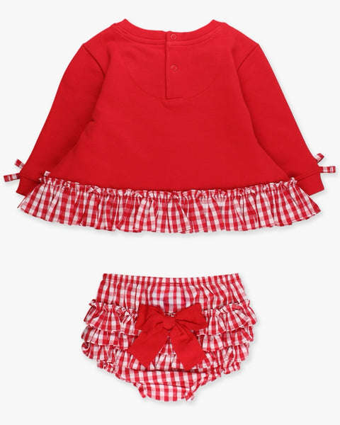 Red Gingham Heart Bloomer Set