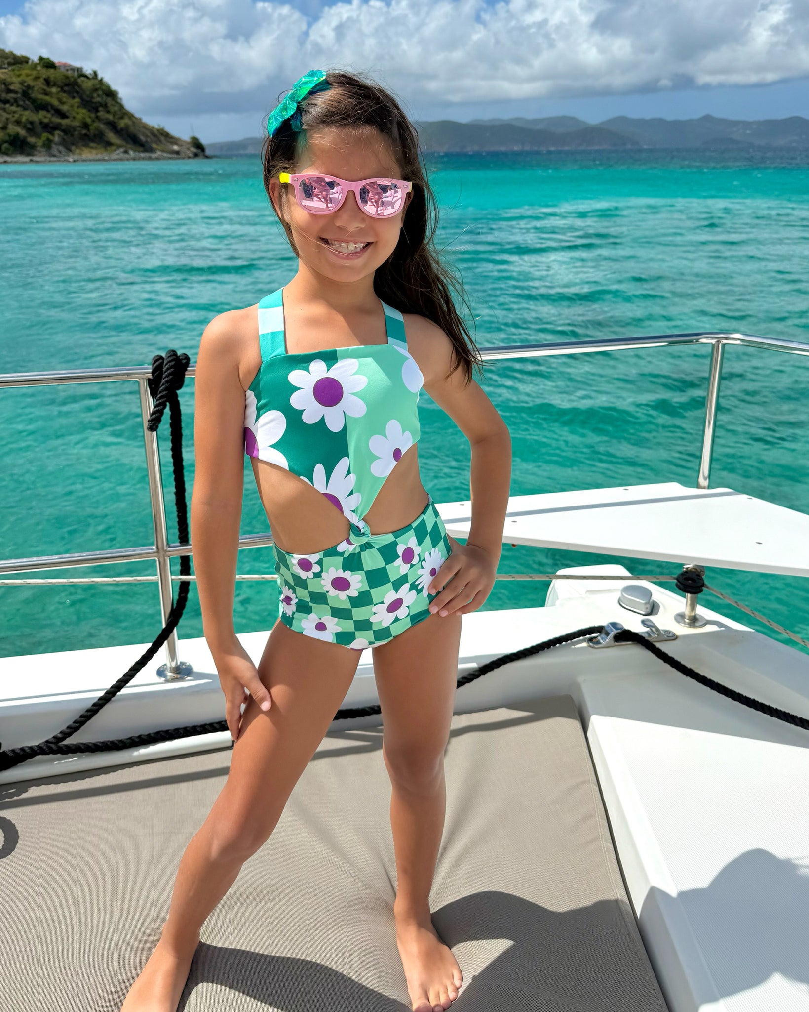 Meadow / Checkers Trikini