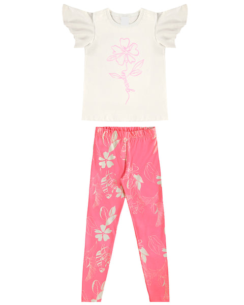 Pink Garden Legging Set