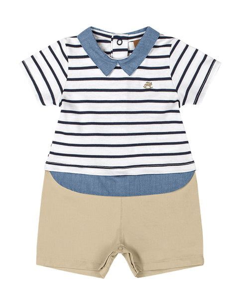 Striped Polo Romper