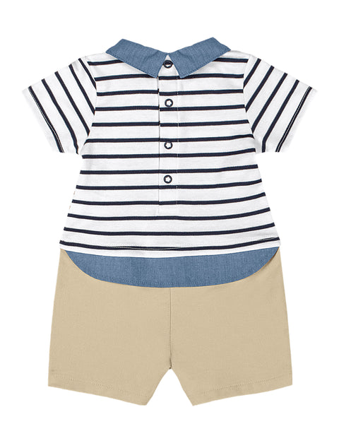 Striped Polo Romper