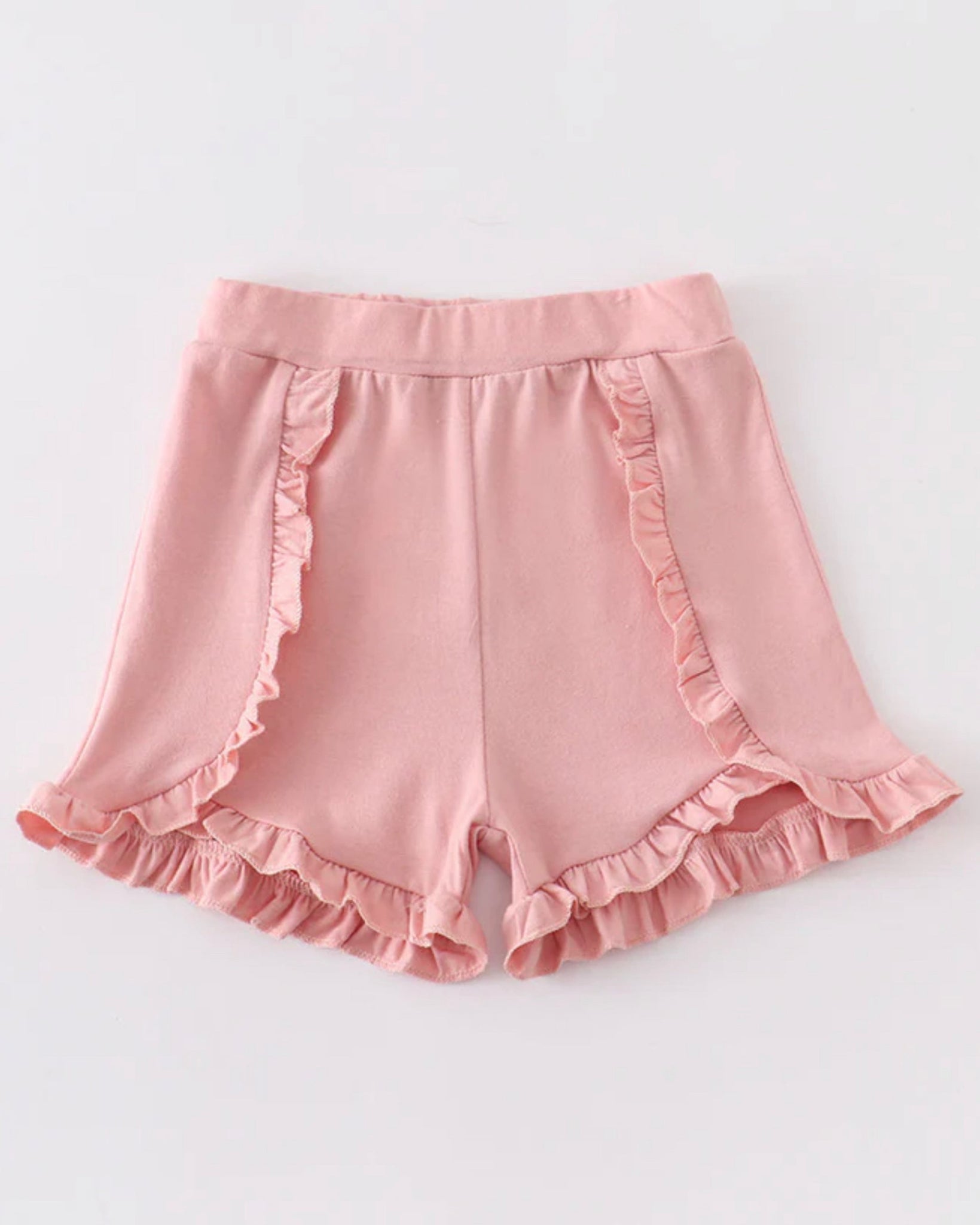 Light Pink Ruffle Girl Shorts