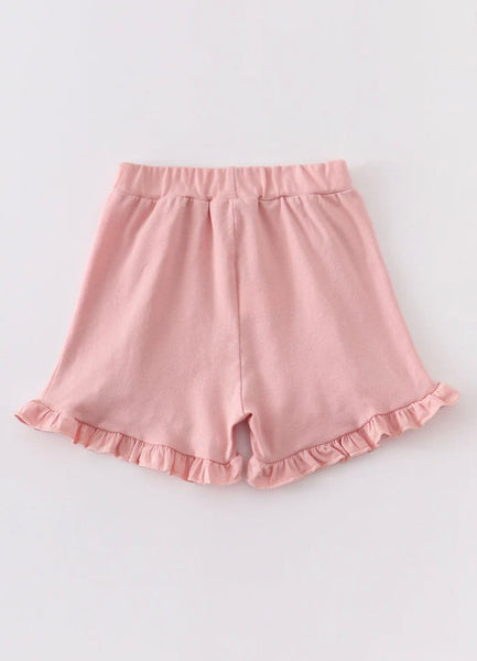Light Pink Ruffle Girl Shorts