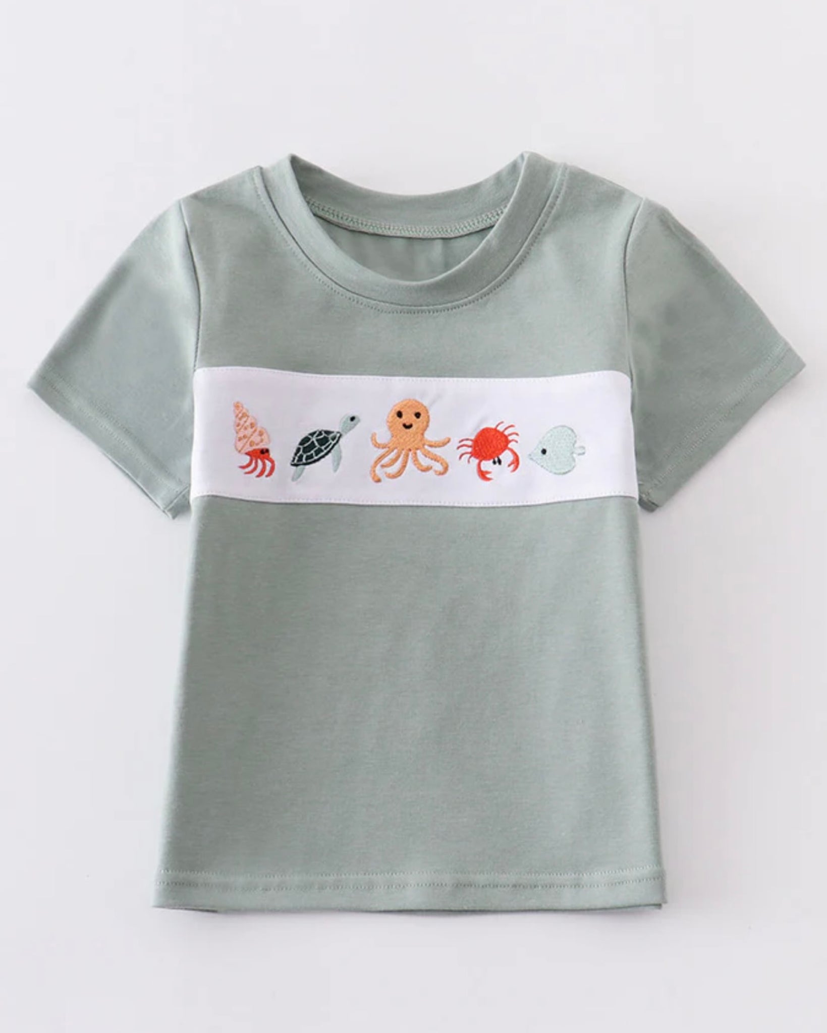 Ocean Pals Embroidery Top