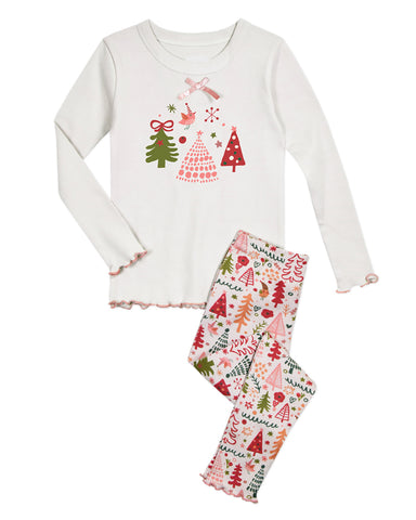 Christmas Tree Snug Fit Pajama 7Y