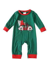 Plaid Car Christmas Pajama 12-18m