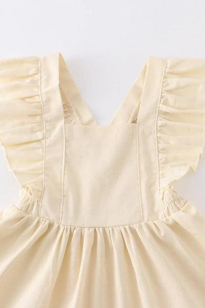 Aurora Ruffle Dress - Cream