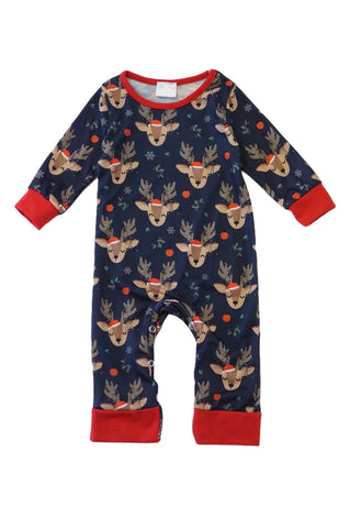 Christmas Reindeer Navy Pajama