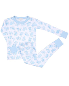 Blue Rabbits Pima Cotton Pajama Set