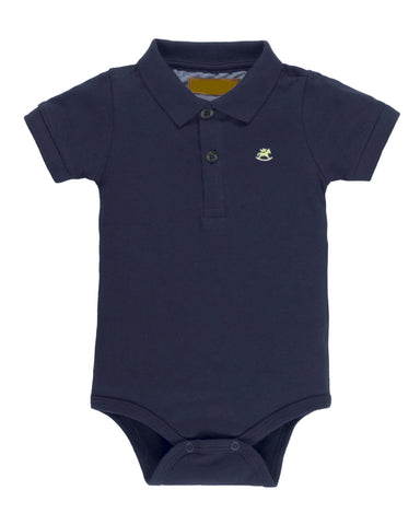 Navy Polo Onesie