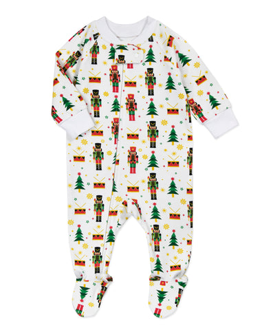 Nutcracker Soldier Christmas Footed Pajama