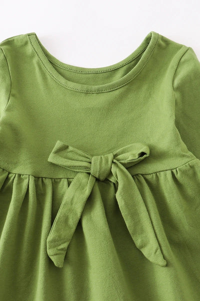 Green Twirl Dress 8-9Y