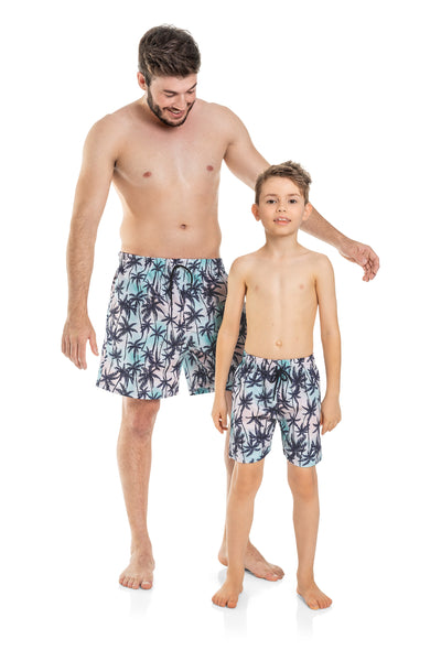 Tropical Paradise Dad Swim Trunk: Adult Large