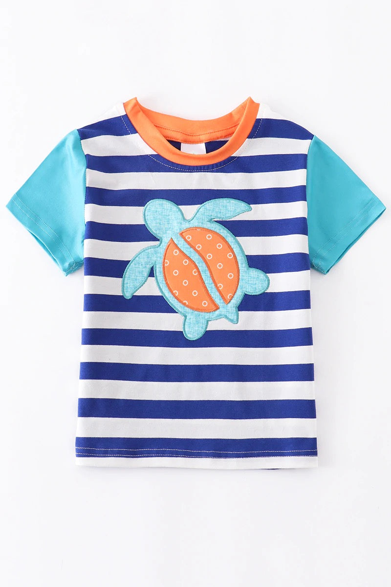 Striped Turtle T-Shirt 6Y