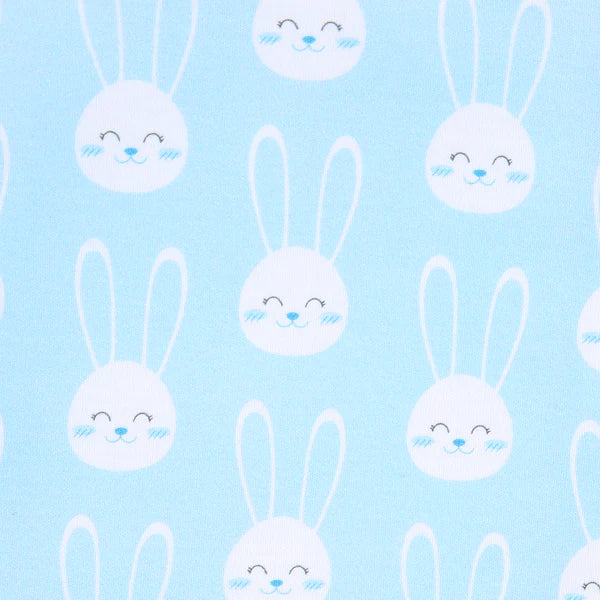 Light Blue Bunny Pima Cotton Baby Pajama