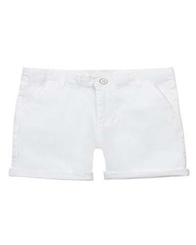 White Chino Short: 6-7Y