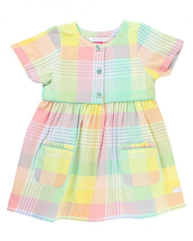 Cheerful Plaid Dress: 8Y