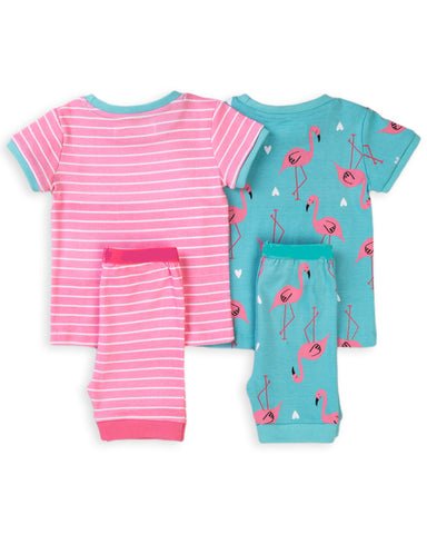 Short Pajama Two Pack - Flamingo