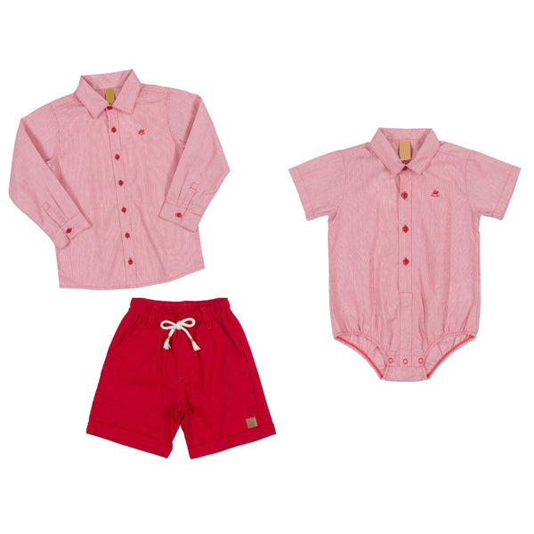 Light Red Woven Shirt - 6Y