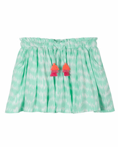Aqua Tie-Dye Skirt