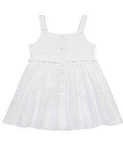 White Sleeveless Dress: 4-5T