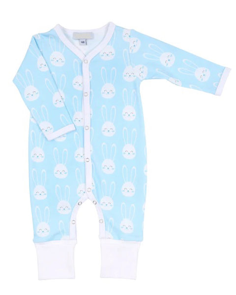 Light Blue Bunny Pima Cotton Baby Pajama