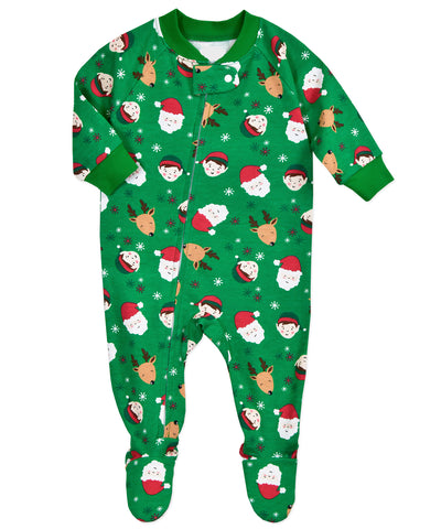 Santa & Elf Footed Pajama