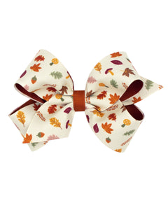Fall Leaves Bow