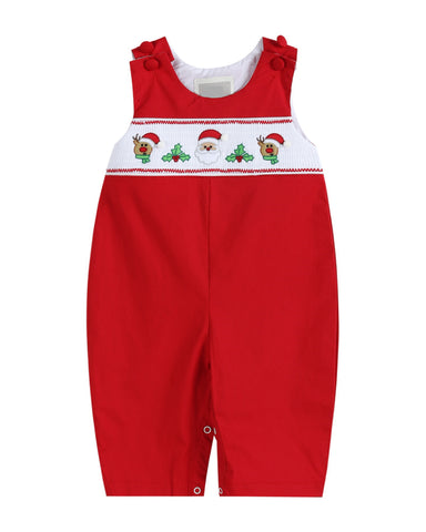 Santa & Reindeer Classic Overall: 6-12m