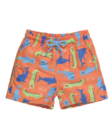 Crocodile/Shark Swim Trunk 9-12m