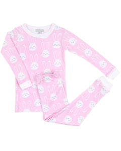 Pink Bunny Pima Cotton Pajama Set