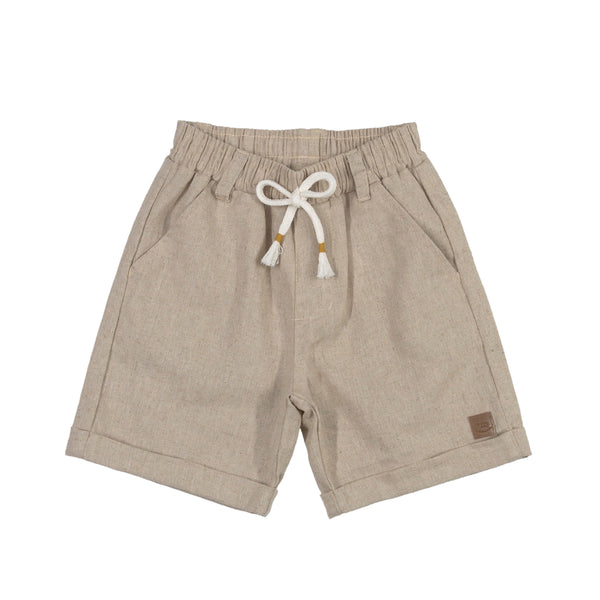Sand Linen Shorts - 2T