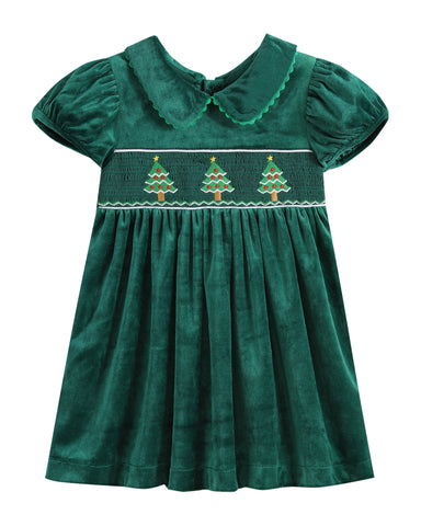Green Velour Christmas Dress