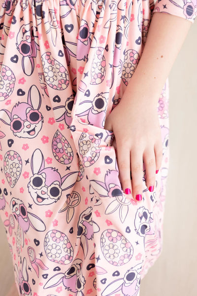 Bunnies Pocket Twirl Dress
