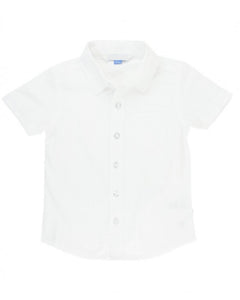 White Short Sleeve Button Shirt