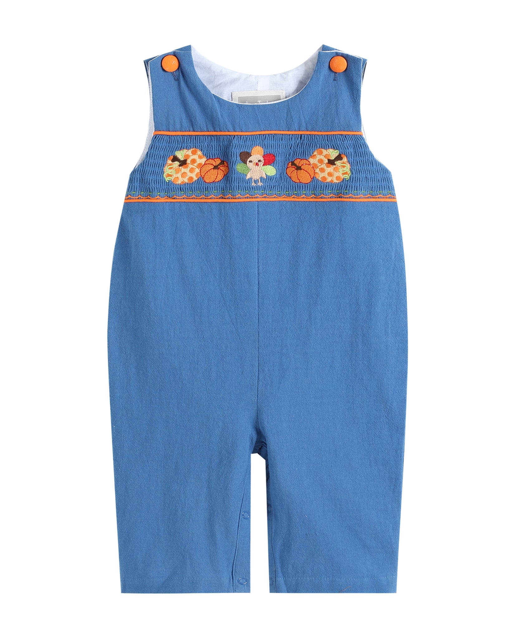 Turkey Smocked Overall 3-6m