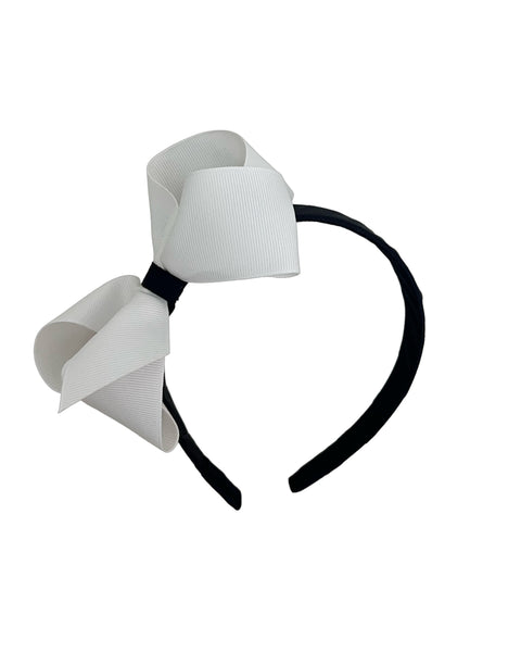 Two Tone Grosgrain Bow Headband