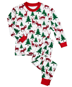 Plaid Deer Pajama (Kids & Adult)