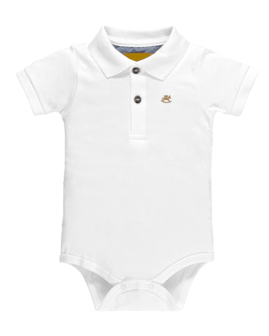 White Polo Onesie