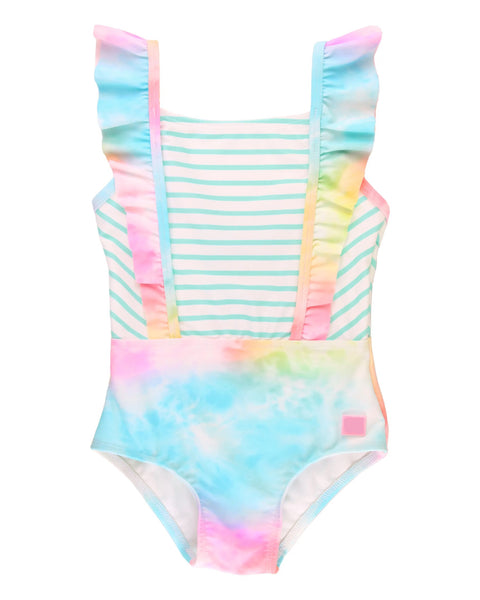 Tie Dye Bows One Piece Swimsuit