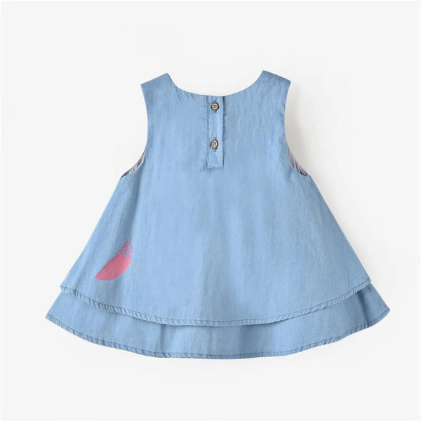Chambray Swing Patches Top: 6-7Y