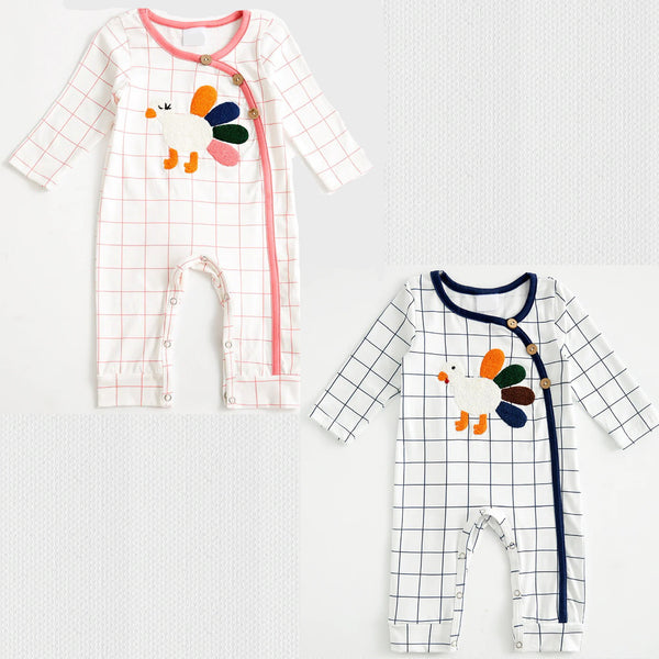 Pink Plaid Turkey PJ - 12m