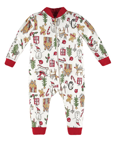 Jolly Christmas Zipper Pajama