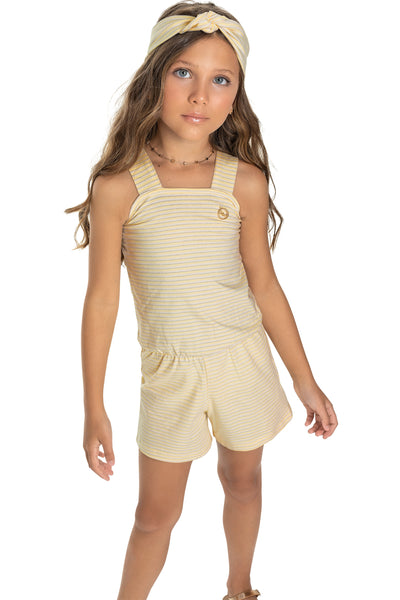 Miranda Romper - Light Yellow 4T