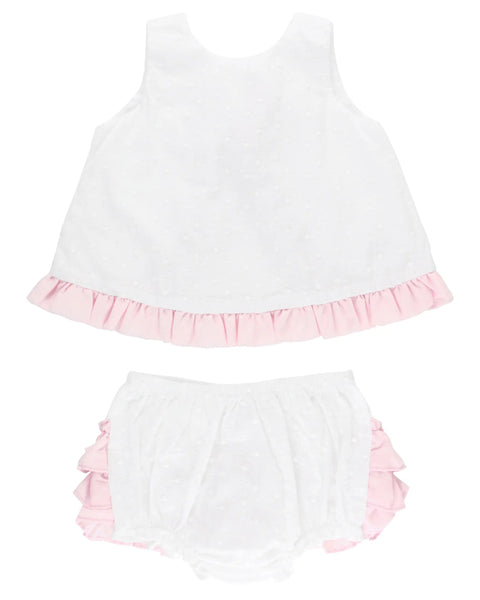 White Swing Top and Bloomer Set